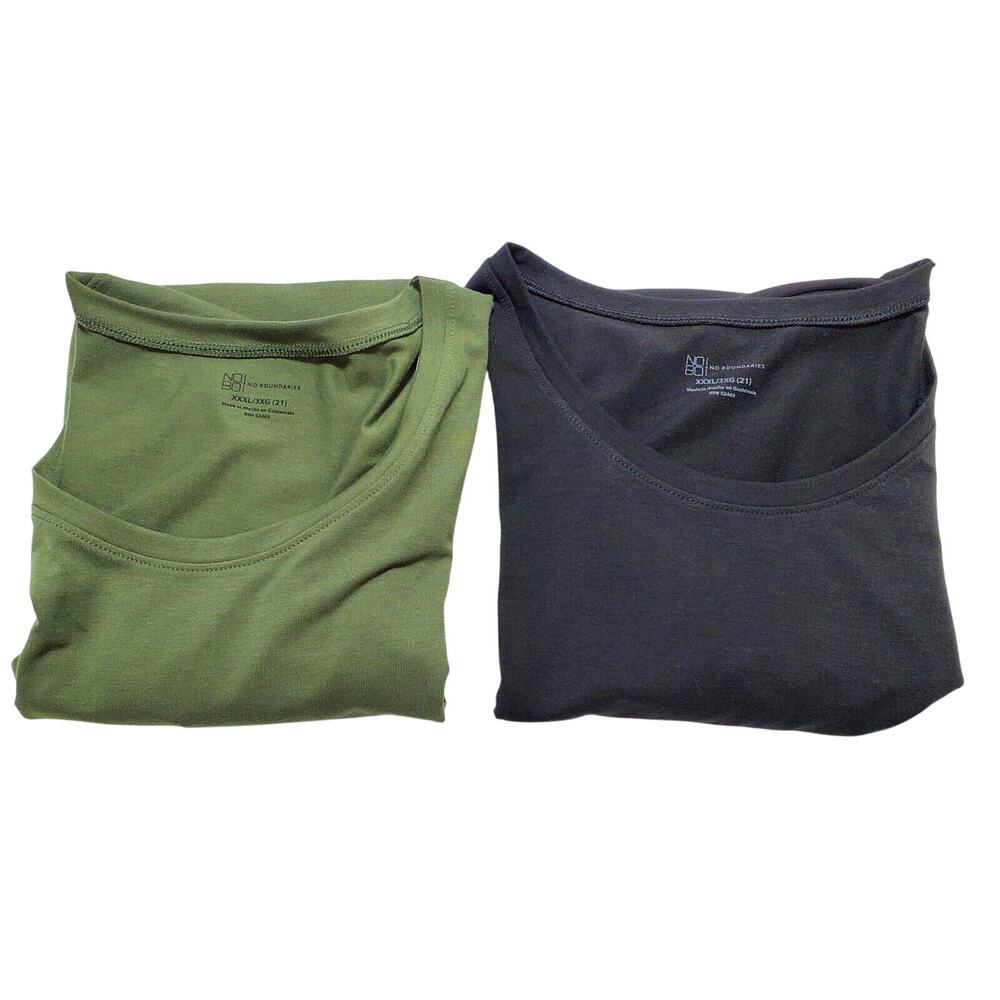 Nobo Short Sleeve T Shirts XXL Size 21 Tops Green Black Bundle of 2 New Gorpcore